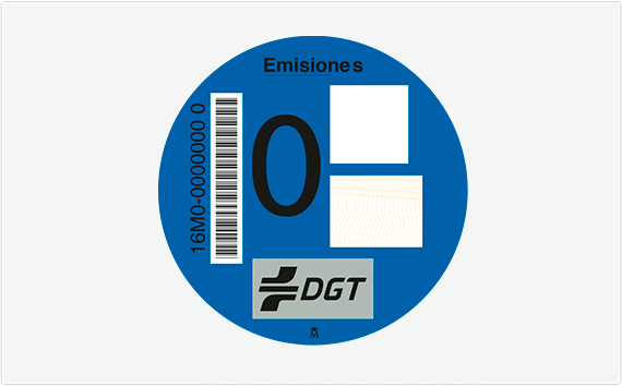 Distintivo Ambiental – Etiqueta 0 emisiones, Automóviles