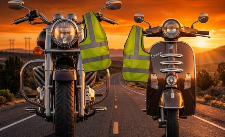Las motos deberán llevar obligatoriamente un chaleco reflectante desde el 1 de octubre
